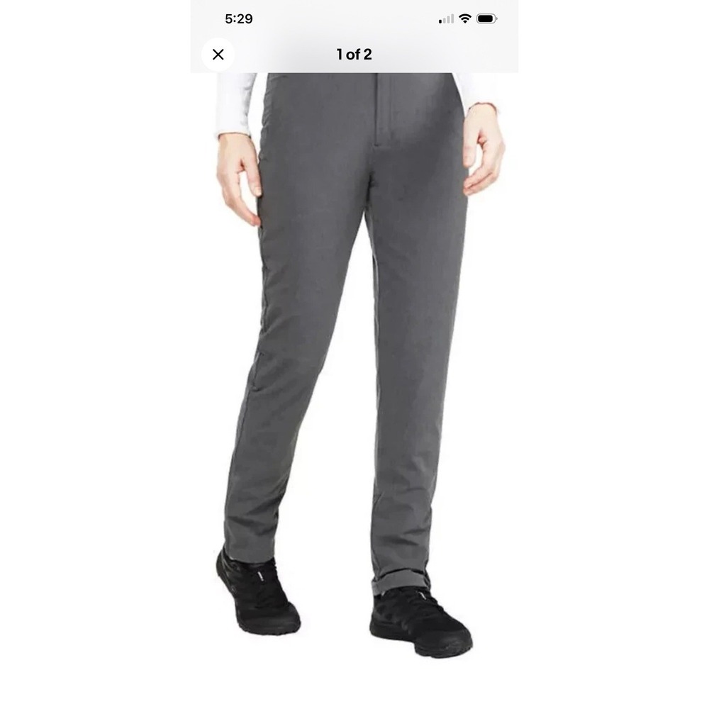 Women's Size L Storm pack Wind Pants Microfleece Lined Heat Retaining Color Gray